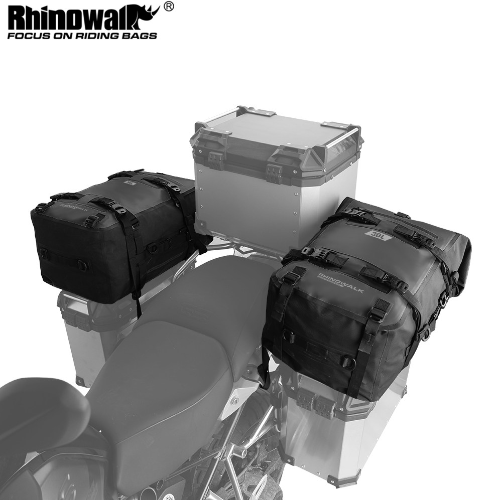 Rhinowalk Motorcycle Box Top P - Panniers Waterproof Rear recension och pris