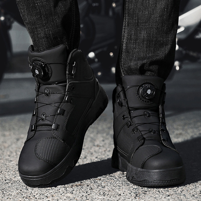 Men Motorcycle Riding Boots Wa - Cycling Commute Shoes recension och pris